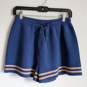 Anthropologie Saturday Sunday Blue Pull On Basel Lounge Shorts Sz M